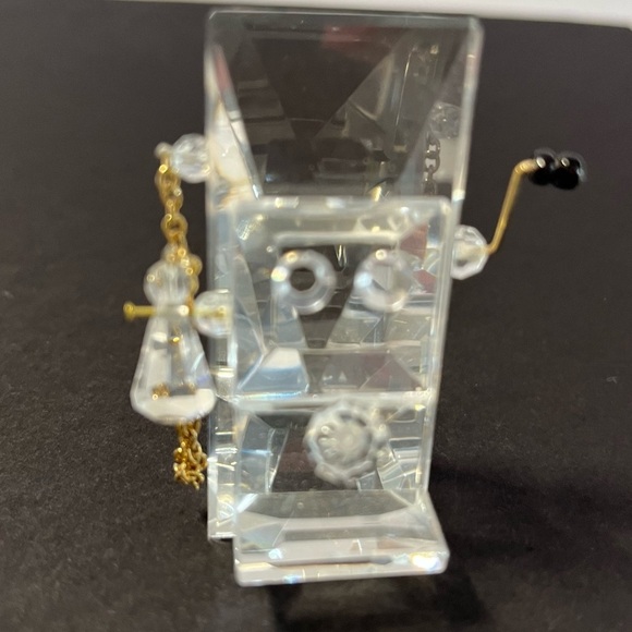 Crystal VINTAGE TELEPHONE Figurine with Gold Accents: miniature collectible - Picture 4 of 7